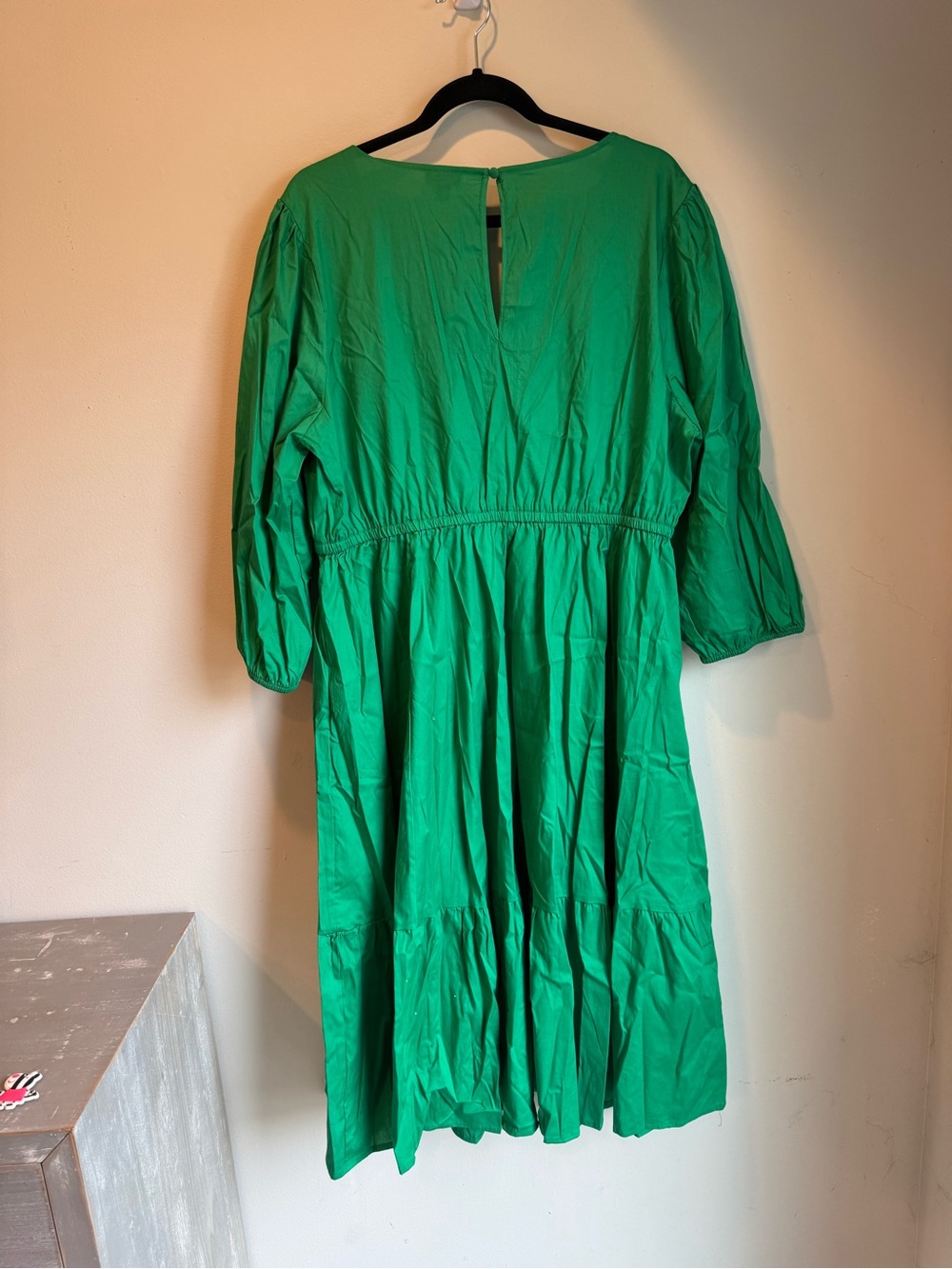 torrid Emerald Green V‑Neck Gathered Midi Dress 2x NWT - Picture 4 of 5